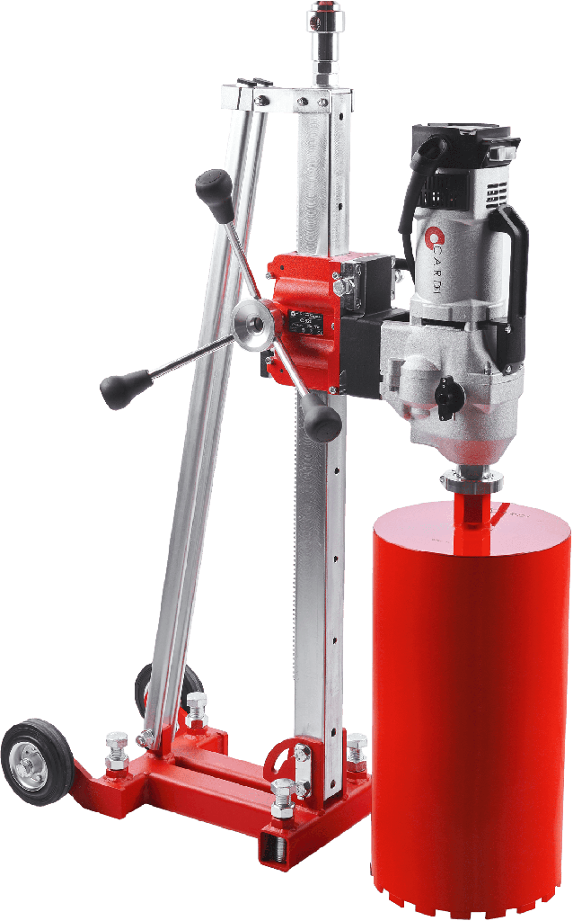 CARDI 306 CORE DRILL MOTOR + STAND RING 3420-4600W 2-SPEED WET (T4 300-EL CORE DRILL MOTOR + C 520 STAND)
