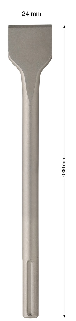 DIAGER 343L24L0400 SDS MAX FLAT CHISEL 24MM X 400MM 1 X 15.3/4